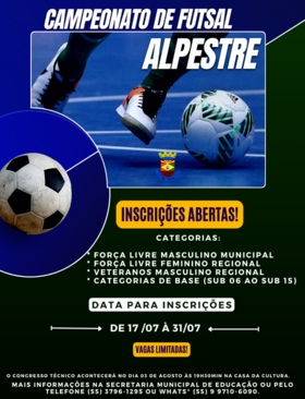 Campeonato de Futsal Alpestre