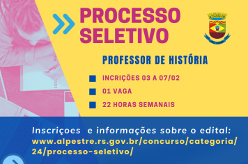 Município abre inscrições para processo seletivo simplificado