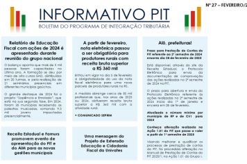 Informativo PIT Nº 27 - Fevereiro/2025