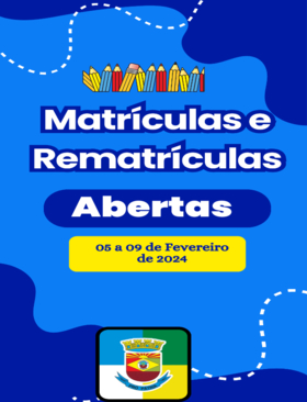 Reabertura do período de matrículas e rematrículas 