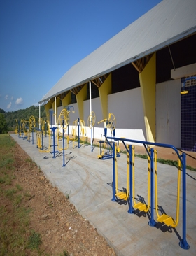 Academia de saúde ao ar livre é instalada na comunidade de Encruzilhada Gaúcha