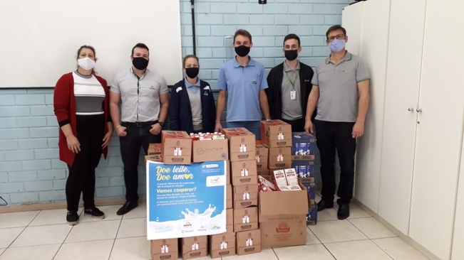 Secretaria de Assistência Social recebe doações da campanha“Doe leite, doe amor”
