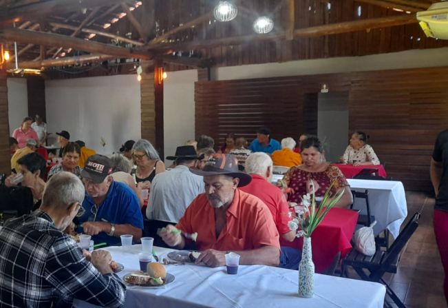 Atividade de encerramento dos idosos do Serviço de Convivência