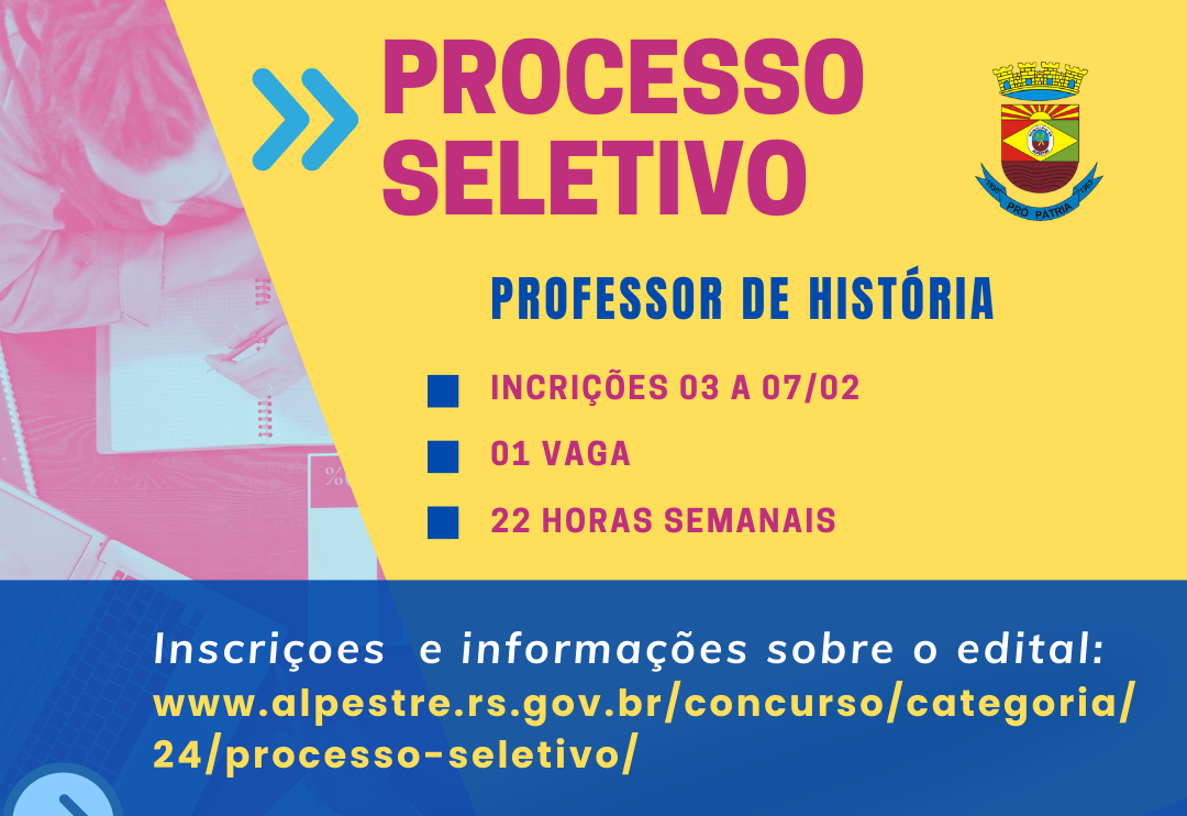 Município abre inscrições para processo seletivo simplificado