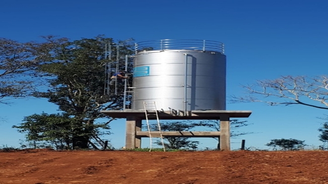 Instalada Caixa d’ água no loteamento Alpes 2