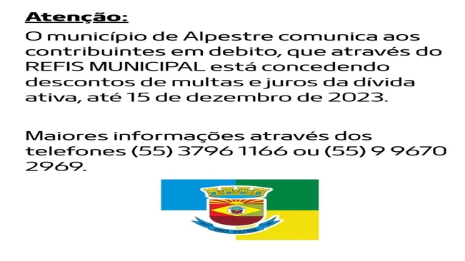 Município concede descontos para contribuinte débitos pendente